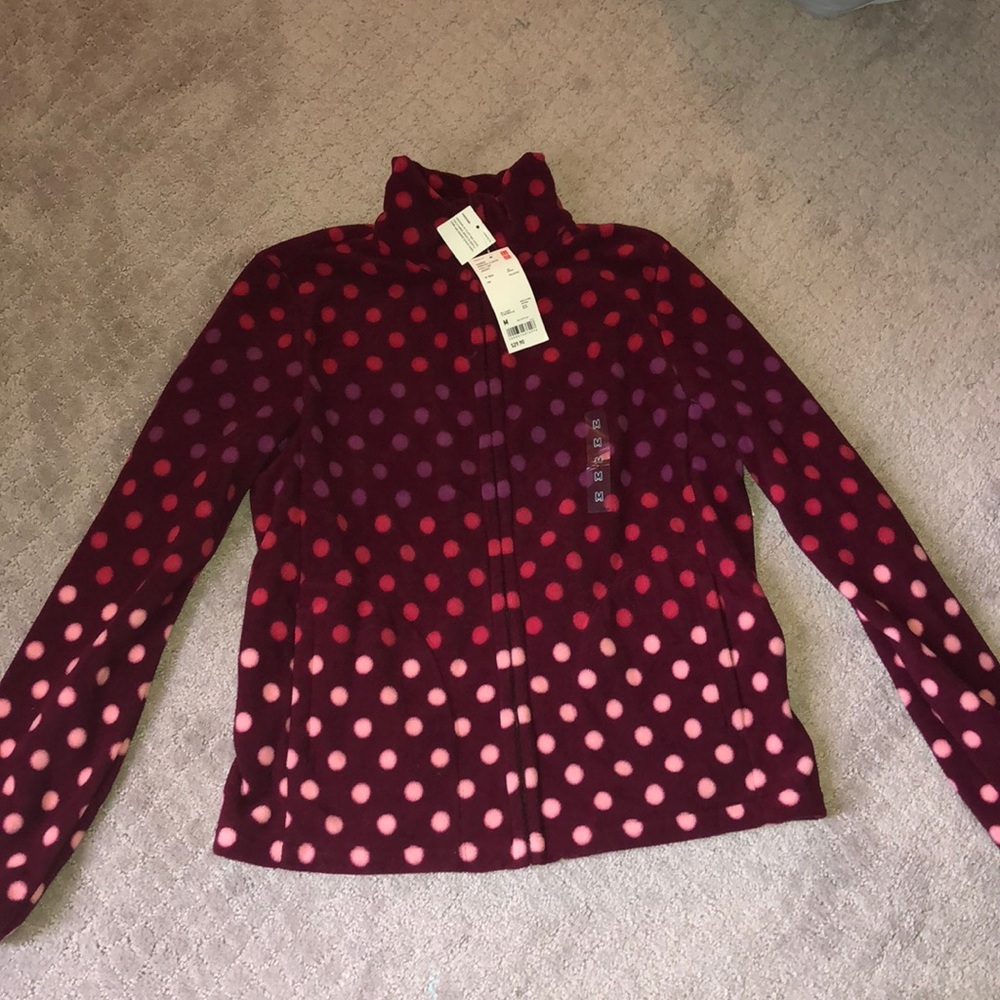 NEW UNIQLO Women’s printed fleece full/-zip jacket